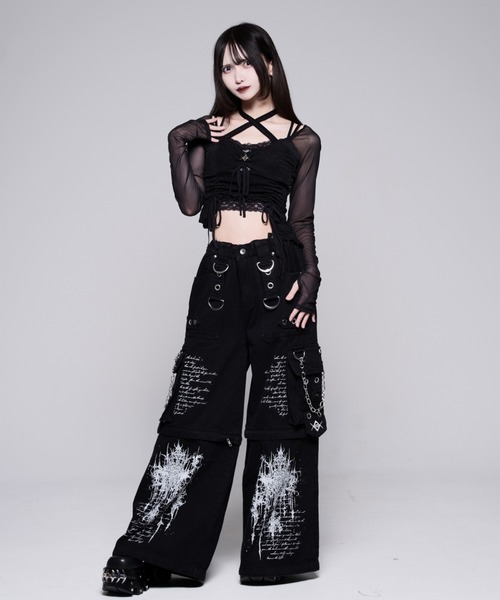 REFLEM(レフレム)の「『REFLEM/レフレム』シャーリングシアートップス(その他トップス・レディース・ブラック/A・L/M)」の4枚目の写真