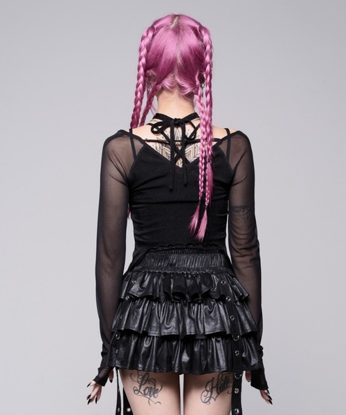 REFLEM(レフレム)の「『REFLEM/レフレム』シャーリングシアートップス(その他トップス・レディース・ブラック/A・L/M)」の13枚目の写真