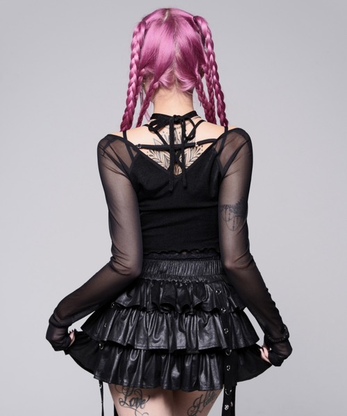 REFLEM(レフレム)の「『REFLEM/レフレム』シャーリングシアートップス(その他トップス・レディース・ブラック/A・L/M)」の14枚目の写真