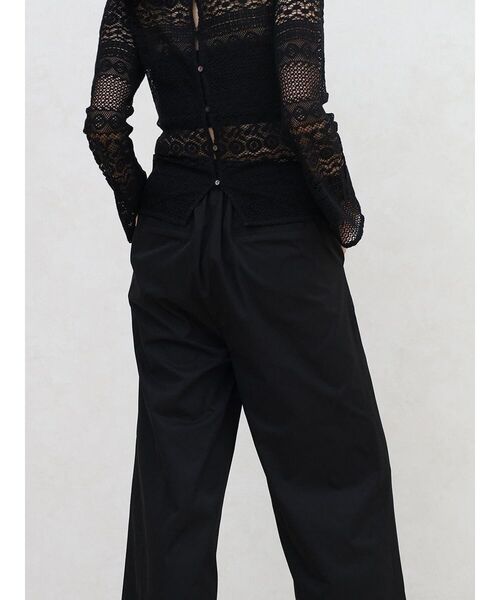 FIKA.（フィーカ）の「Tucked wide easy pants（その他パンツ・レディース・グレー系その他3/ブラック・SMALL/MEDIUM）」の10枚目の写真