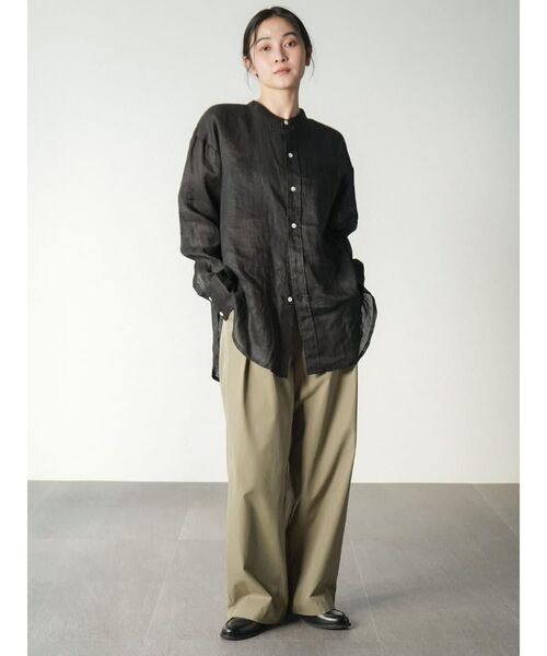 FIKA.（フィーカ）の「Tucked wide easy pants（その他パンツ・レディース・グレー系その他3/ブラック・SMALL/MEDIUM）」の12枚目の写真