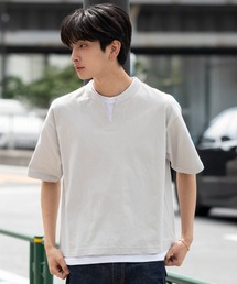 WEGO | WEGO/【26年春夏新作】フェイクレイヤードキーネックT(ポロシャツ)