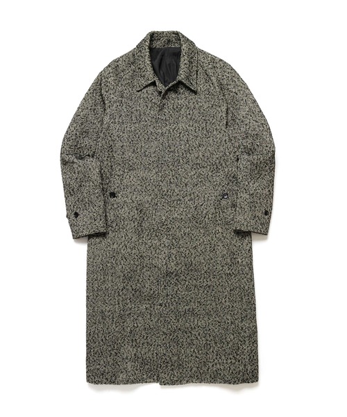 MR.OLIVE(ミスターオリーブ)の「TECH TWEED HERRINGBONE / BALMACAAN COAT /M263127(ステンカラーコート・メンズ・ブラック/ブラック×ホワイト・MEDIUM/SMALL/LARGE)」の11枚目の写真