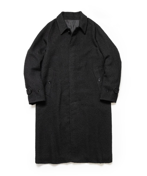 MR.OLIVE(ミスターオリーブ)の「TECH TWEED HERRINGBONE / BALMACAAN COAT /M263127(ステンカラーコート・メンズ・ブラック/ブラック×ホワイト・MEDIUM/SMALL/LARGE)」の13枚目の写真
