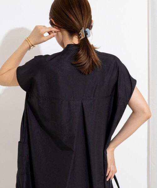 NOLLEY’S(ノーリーズ)の「【WEB&一部店舗限定カラー】ウォッシャブルエクセルテックタンブラースタンドカラースキッパーワンピース(ワンピース・レディース・カーキ/ベージュ系その他2/ブラック・1/2)」の16枚目の写真