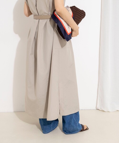 NOLLEY’S(ノーリーズ)の「【WEB&一部店舗限定カラー】ウォッシャブルエクセルテックタンブラースタンドカラースキッパーワンピース(ワンピース・レディース・カーキ/ベージュ系その他2/ブラック・1/2)」の21枚目の写真