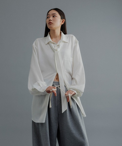ADAM ET ROPE'(アダムエロペ)の「【WEB限定】2タック ワイドルーズ ドカンパンツ / スウェット / ユニセックス(その他パンツ・メンズ・ブラック/グレー/ベージュ系その他・M/S/L)」の12枚目の写真