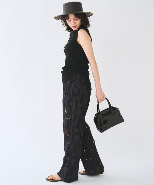 Whim Gazette(ウィムガゼット)の「ワッフルノースリーブプルオーバー(Tシャツ/カットソー・レディース・ベージュ/ブラック/チャコールグレー・FREE)」の22枚目の写真