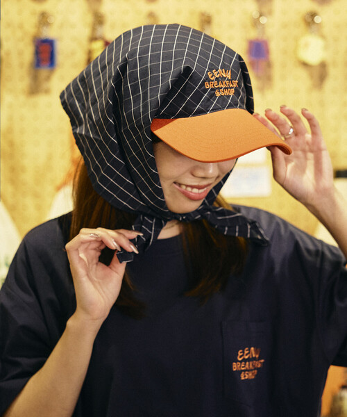 すやまくん。出品　EVISU帽子③クレイジーパターン　フリーサイズ セール】EENY × FREAK'S STORE サンシェードキャップ（キャップ