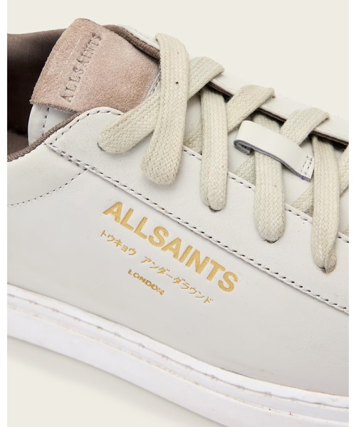 ALLSAINTS(オールセインツ)の「UNDERGROUND LEATHER SNEAKERS | アンダーグラウンド レザー スニーカー(スニーカー・レディース・ホワイト×ホワイト・UK3/UK4/UK5/UK6)」の4枚目の写真