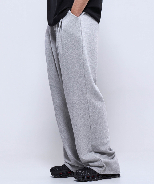 PHYSICAL GARMENTS（フィジカルガーメンツ）の「P2600 ツーピンタックワイドパンツ [2カラー]（スウェットパンツ・メンズ・グレー/ブラック・MEDIUM/LARGE/X-LARGE/XX-LARGE）」の5枚目の写真