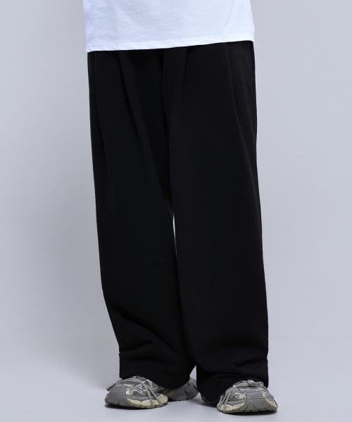 PHYSICAL GARMENTS（フィジカルガーメンツ）の「P2600 ツーピンタックワイドパンツ [2カラー]（スウェットパンツ・メンズ・グレー/ブラック・MEDIUM/LARGE/X-LARGE/XX-LARGE）」の8枚目の写真