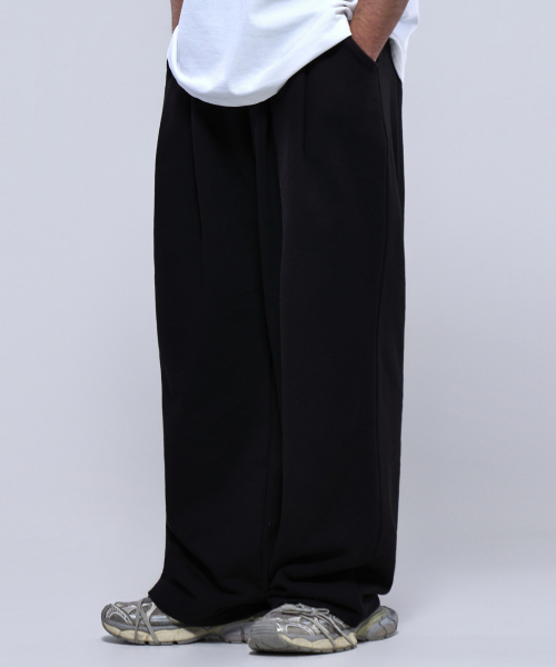 PHYSICAL GARMENTS（フィジカルガーメンツ）の「P2600 ツーピンタックワイドパンツ [2カラー]（スウェットパンツ・メンズ・グレー/ブラック・MEDIUM/LARGE/X-LARGE/XX-LARGE）」の10枚目の写真