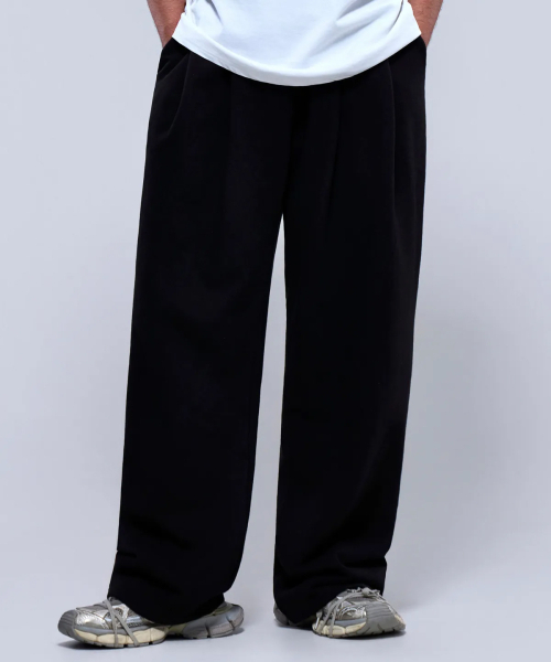 PHYSICAL GARMENTS（フィジカルガーメンツ）の「P2600 ツーピンタックワイドパンツ [2カラー]（スウェットパンツ・メンズ・グレー/ブラック・MEDIUM/LARGE/X-LARGE/XX-LARGE）」の11枚目の写真