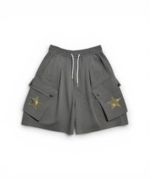 BORN SLIPPY（ボーンスリッピー）の「Camo Star Cargo Shorts (Charcoal)（その他パンツ）」