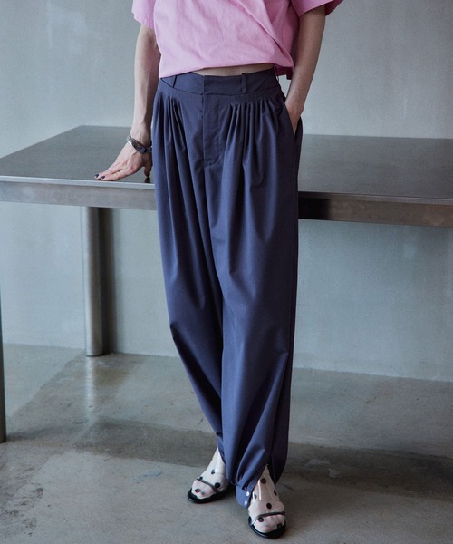 MAISON SPECIAL(メゾンスペシャル)の「Stitching Balloon Pants/スーチングバルーンパンツ(その他パンツ・レディース・ブラック/カーキ/グレー・36/38)」の20枚目の写真