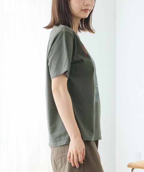 TRICOMER(トリコメル)の「【TRICOMER】VOYAGE A PARIS GIRL TEE|フォトT/ロゴT(Tシャツ/カットソー・レディース・ホワイト/チャコールグレー・F)」の7枚目の写真