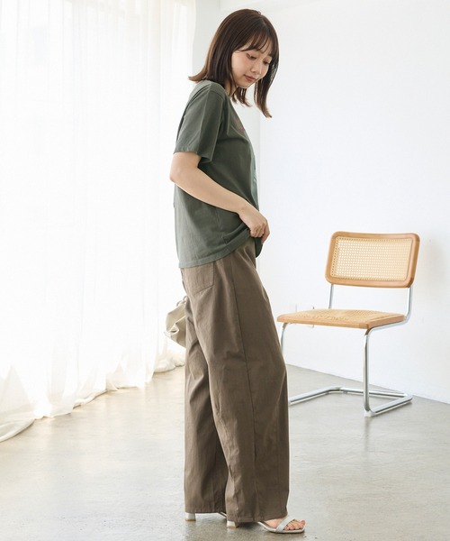 TRICOMER(トリコメル)の「【TRICOMER】VOYAGE A PARIS GIRL TEE|フォトT/ロゴT(Tシャツ/カットソー・レディース・ホワイト/チャコールグレー・F)」の14枚目の写真