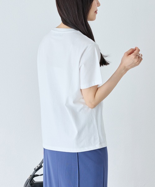 TRICOMER(トリコメル)の「【TRICOMER】VOYAGE A PARIS GIRL TEE|フォトT/ロゴT(Tシャツ/カットソー・レディース・ホワイト/チャコールグレー・F)」の22枚目の写真