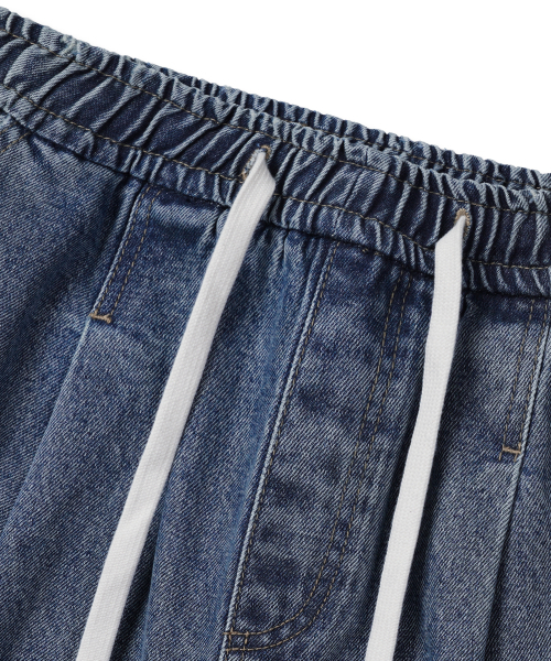 GRAYBLVD（グレイブラバット）の「ドドワイドデニムバンディングショーツ (2COLOR)（その他パンツ・レディース・ブラック/ブルー・MEDIUM/LARGE/X-LARGE）」の11枚目の写真