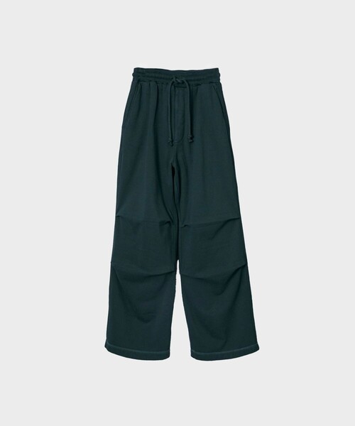 MATSUFUJI(マツフジ)の「Wide Sweat Pants(スウェットパンツ・メンズ・グリーン・2)」の1枚目の写真