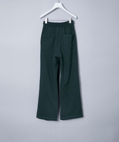 MATSUFUJI(マツフジ)の「Wide Sweat Pants(スウェットパンツ・メンズ・グリーン・2)」の2枚目の写真