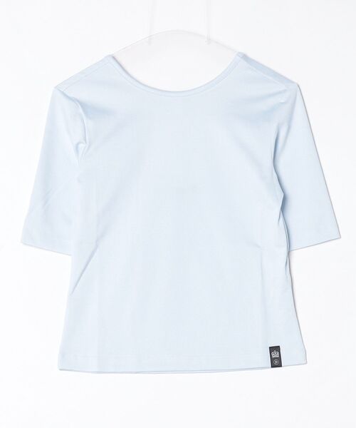 Sov.(ソブ)の「ストレッチフライスバックオープンカットソー(Tシャツ/カットソー・レディース・ブラック/サックスブルー・36/38)」の16枚目の写真