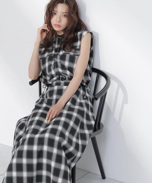 PROPORTION BODY DRESSING(プロポーションボディドレッシング)の「フレンチスリーブ短丈シャツ / 1216210604(シャツ/ブラウス・レディース・グレー/ブラック系その他・FREE)」の15枚目の写真