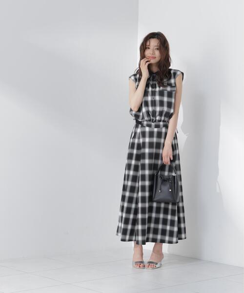 PROPORTION BODY DRESSING(プロポーションボディドレッシング)の「フレンチスリーブ短丈シャツ / 1216210604(シャツ/ブラウス・レディース・グレー/ブラック系その他・FREE)」の21枚目の写真