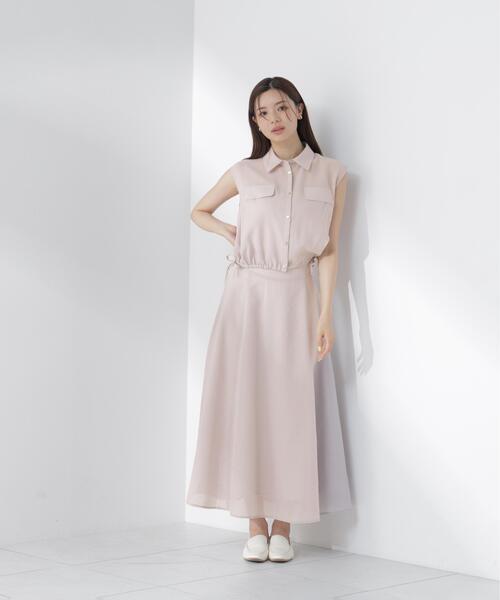 PROPORTION BODY DRESSING(プロポーションボディドレッシング)の「フレンチスリーブ短丈シャツ / 1216210604(シャツ/ブラウス・レディース・グレー/ブラック系その他・FREE)」の5枚目の写真