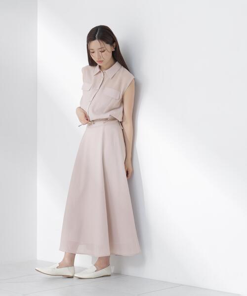 PROPORTION BODY DRESSING(プロポーションボディドレッシング)の「フレンチスリーブ短丈シャツ / 1216210604(シャツ/ブラウス・レディース・グレー/ブラック系その他・FREE)」の6枚目の写真