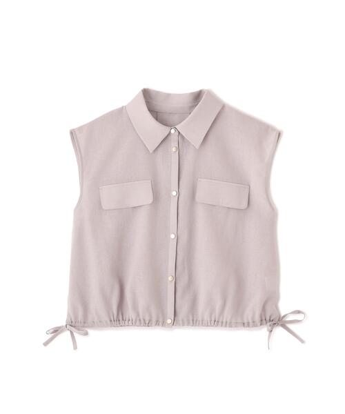 PROPORTION BODY DRESSING(プロポーションボディドレッシング)の「フレンチスリーブ短丈シャツ / 1216210604(シャツ/ブラウス・レディース・グレー/ブラック系その他・FREE)」の12枚目の写真