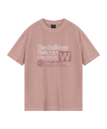 チャレンジピグメントオーバーサイズ半袖Tシャツ(クロップ含む)