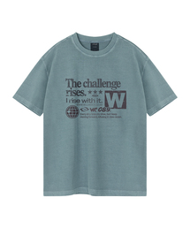 チャレンジピグメントオーバーサイズ半袖Tシャツ(クロップ含む)