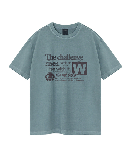 WILDROCK(ワイルドロック)の「チャレンジピグメントオーバーサイズ半袖Tシャツ(クロップ含む)(Tシャツ/カットソー・レディース・チャコール/ブルー/ホワイト/ブラック/カーキ/ライトパープル/ベビーピンク/ライトグレー・SMALL/FREE/X-SMALL/LARGE/MEDIUM)」の6枚目の写真