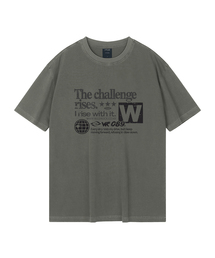 チャレンジピグメントオーバーサイズ半袖Tシャツ（クロップ含む）