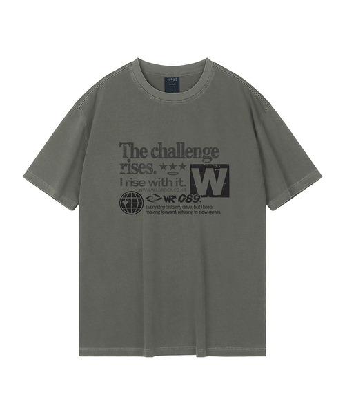 WILDROCK(ワイルドロック)の「チャレンジピグメントオーバーサイズ半袖Tシャツ(クロップ含む)(Tシャツ/カットソー・レディース・チャコール/ブルー/ホワイト/ブラック/カーキ/ライトパープル/ベビーピンク/ライトグレー・SMALL/FREE/X-SMALL/LARGE/MEDIUM)」の4枚目の写真