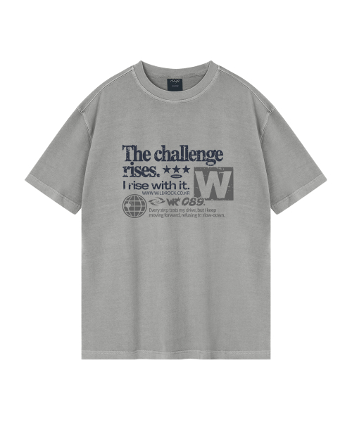 WILDROCK(ワイルドロック)の「チャレンジピグメントオーバーサイズ半袖Tシャツ(クロップ含む)(Tシャツ/カットソー・レディース・チャコール/ブルー/ホワイト/ブラック/カーキ/ライトパープル/ベビーピンク/ライトグレー・SMALL/FREE/X-SMALL/LARGE/MEDIUM)」の10枚目の写真