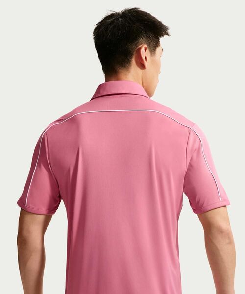 NIKE(ナイキ)の「ナイキ パー メンズ Dri-FIT ゴルフポロ / Nike Par Men's Dri-FIT Golf Polo IB0234-641 Peony(ポロシャツ・メンズ・ピンク系その他2・XL/S/M/L/2XL)」の8枚目の写真