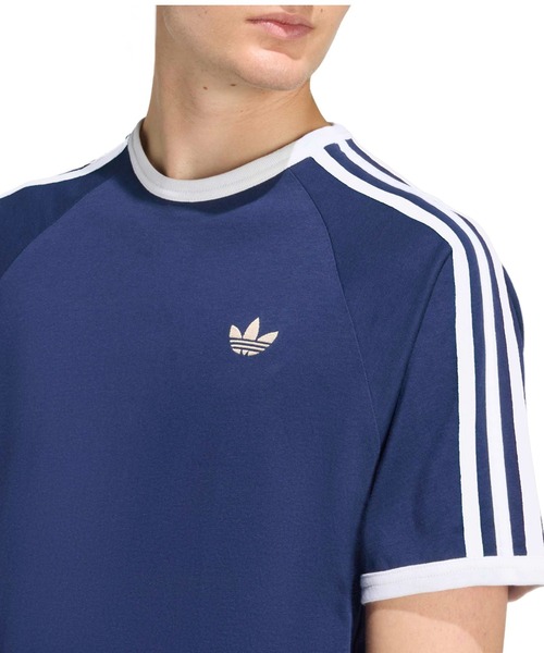 adidas(アディダス)の「adidas 3-STRIPES TEE / アディダス 3ストライプス Tシャツ(Tシャツ/カットソー・メンズ・ネイビー・XL/L/M/S/XXL)」の2枚目の写真