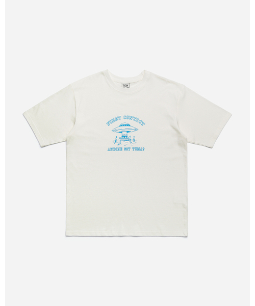 MODNINE(モディナイン)の「First Contact - Oversized T-Shirt White(Tシャツ/カットソー・メンズ・その他・X-LARGE/SMALL/MEDIUM/LARGE)」の2枚目の写真