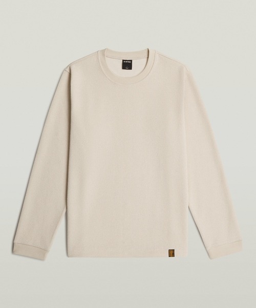 G-STAR(ジースター)の「Tweeter Brushed Long Sleeve T-Shirt/ヘビーウェイトワッフルロングスリーブTシャツ(Tシャツ/カットソー・メンズ・ホワイト系その他/ブルー系その他/グリーン系その他・X-LARGE/X-SMALL/LARGE/SMALL/MEDIUM)」の8枚目の写真