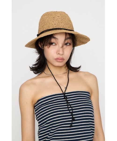 LAGUA GEM(ラグアジェム)の「HARBOR PAPER ハット(ハット・レディース・ベージュ/マルチ・FREE)」の15枚目の写真