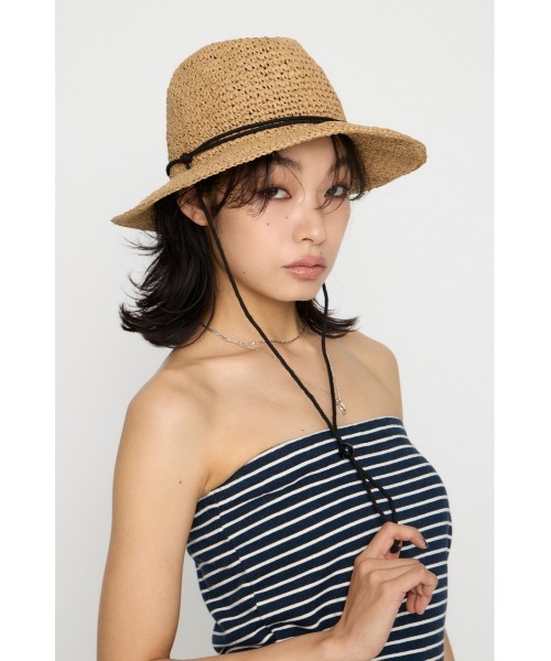 LAGUA GEM(ラグアジェム)の「HARBOR PAPER ハット(ハット・レディース・ベージュ/マルチ・FREE)」の16枚目の写真