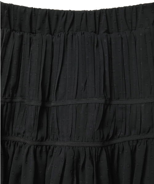FLAREUP（フレアアップ）の「Layered Crinkle Check Skirt (FL-269_Black)（スカート・レディース・ブラック・1/2）」の14枚目の写真