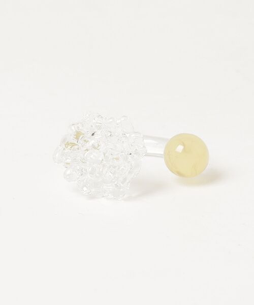 Vini(ヴィニ)の「Flowering Glass Ring / フラワー ガラス リング(リング・レディース・イエロー/ブラック/ベビーピンク・FREE)」の15枚目の写真