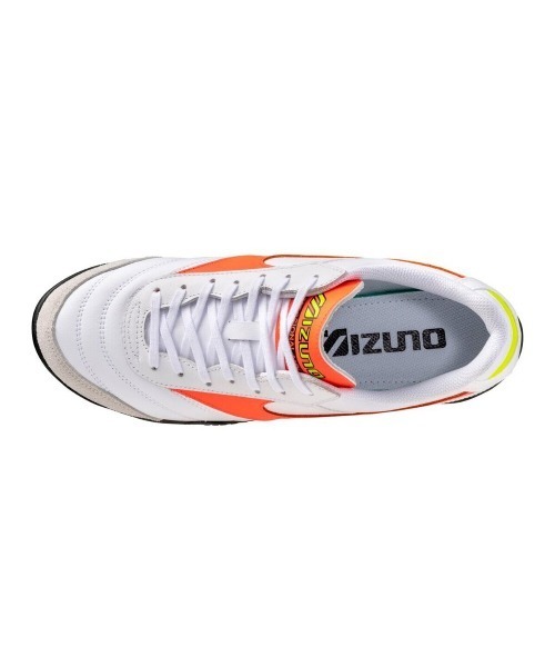 MIZUNO(ミズノ )の「MIZUNO MORELIA LS(ミズノ モレリア エルエス)(スニーカー・メンズ・グリーン系/オレンジ系・28.5cm/28cm/27.5cm/23cm/23.5cm/24cm/24.5cm/25cm/25.5cm/29cm/30cm/26cm/27cm/26.5cm)」の3枚目の写真