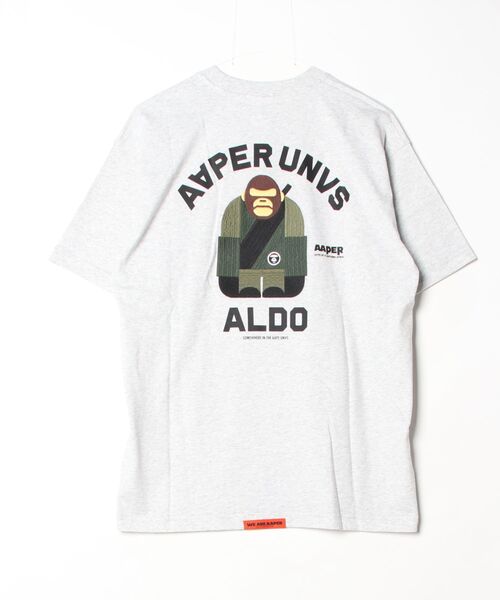 AAPE BY A BATHING APE(エーエイプバイアベイシングエイプ)の「AAPER "AAPER UNVS ALDO" TEE(Tシャツ/カットソー・メンズ・オフホワイト・MEDIUM/LARGE)」の6枚目の写真