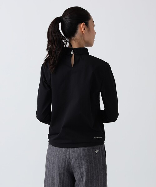 BEAMS GOLF（ビームスゴルフ）の「PURPLE LABEL / 襟付き ロングスリーブ プルオーバー（ポロシャツ・レディース・ホワイト/ブラック/ネイビー・L/M）」の8枚目の写真