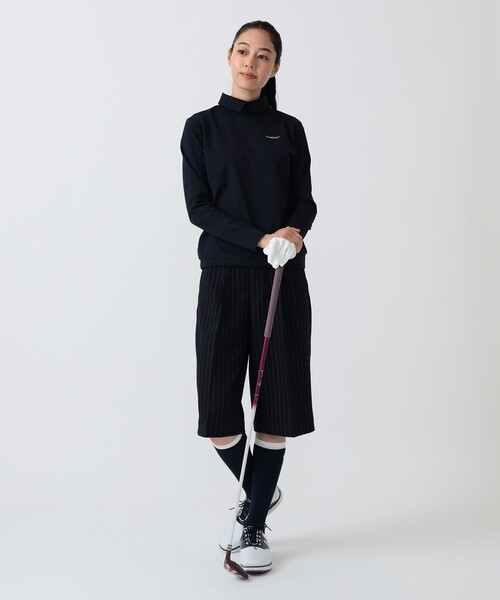 BEAMS GOLF（ビームスゴルフ）の「PURPLE LABEL / 襟付き ロングスリーブ プルオーバー（ポロシャツ・レディース・ホワイト/ブラック/ネイビー・L/M）」の9枚目の写真